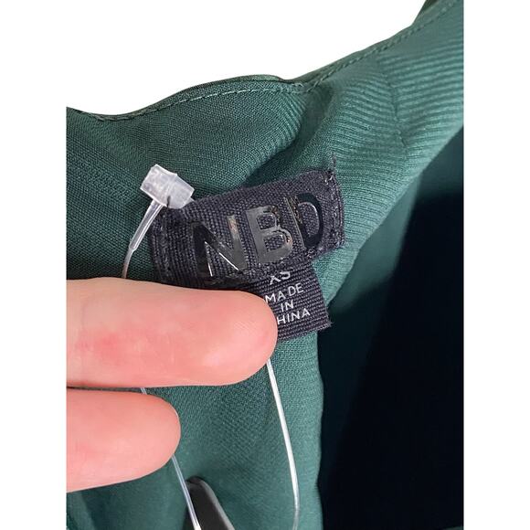 NBD Everett Gown Maxi Halter Open Back Formal Party Gala Old Money Green XS - Picture 12 of 13